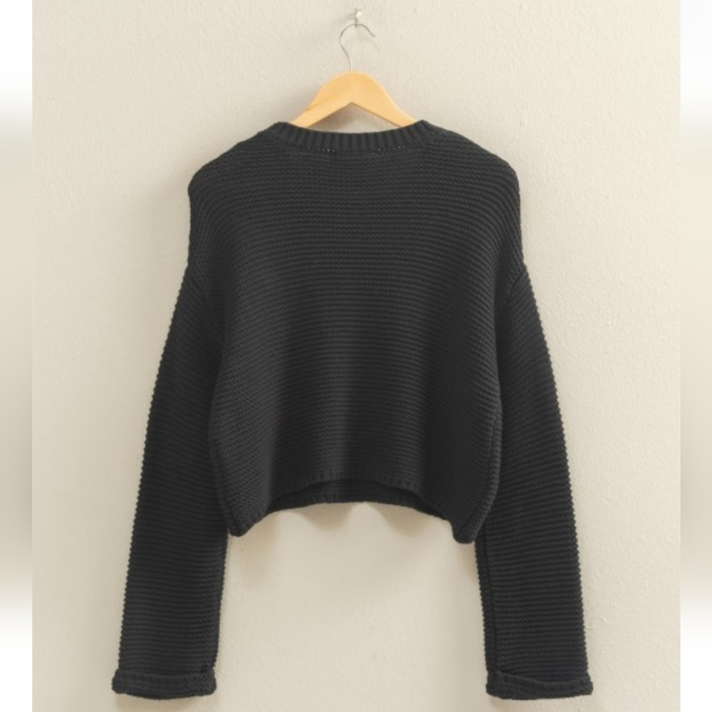 🖤 Black (Not cherry!) Cozy Knit Sweater - Picture 3 of 3